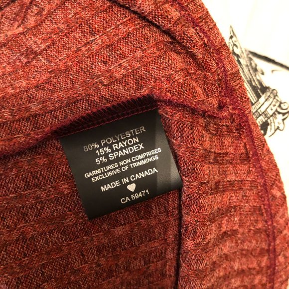 Twist Back Sweater Knit Cami in Rust - Picture 4 of 5